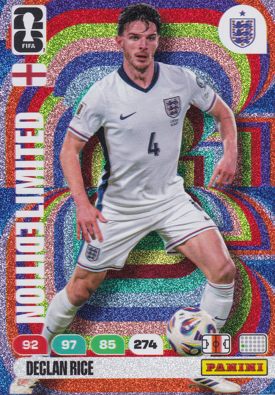 Declan Rice - England - Panini WM 2026 - Limited Edition - Nr. LE-DR
