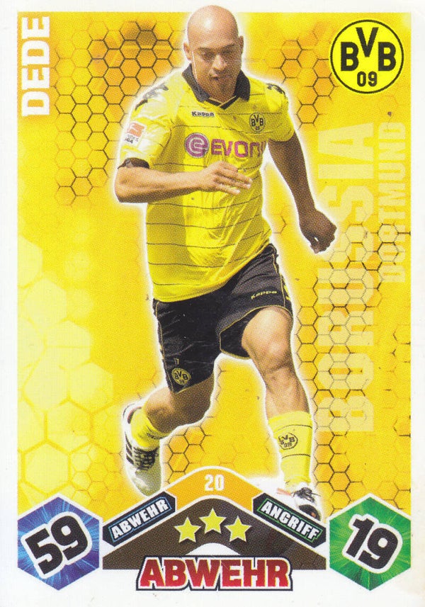 Dede / Borussia Dortmund / Topps Match Attax 2010 / Basis Karte / Nr.20