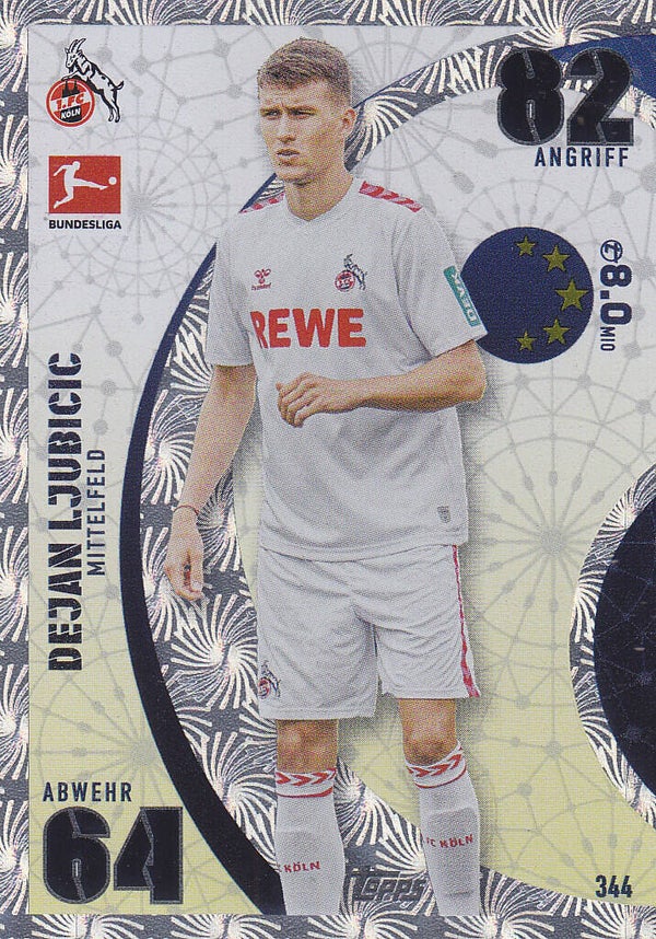 Dejan Ljubicic / 1.FC Köln / Topps Match Attax 2023 / Yang Karte / Nr.344