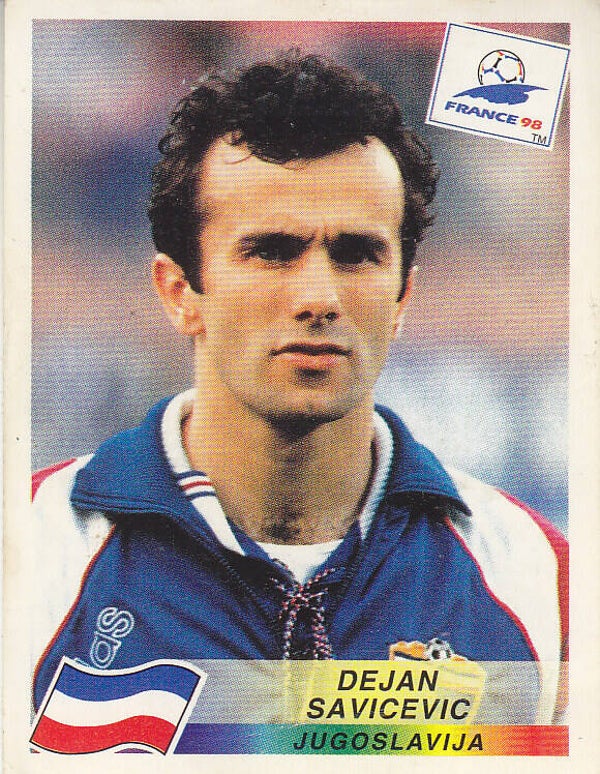 Dejan Savicevic / Jugoslawien / Panini WM 1998 / Basis Bild / Nr.403