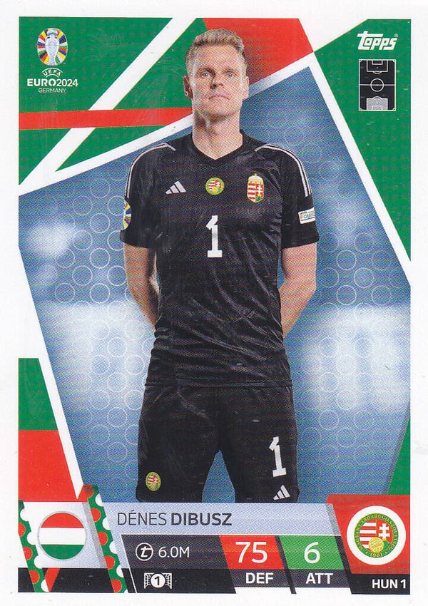 Denes Dibusz / Ungarn / Topps EM 2024 / Basis Karte / Nr. HUN 1