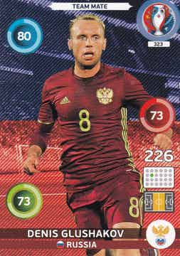 Denis Glushakov / Russland / Panini EM 2016 / Team Mate / Nr. 323