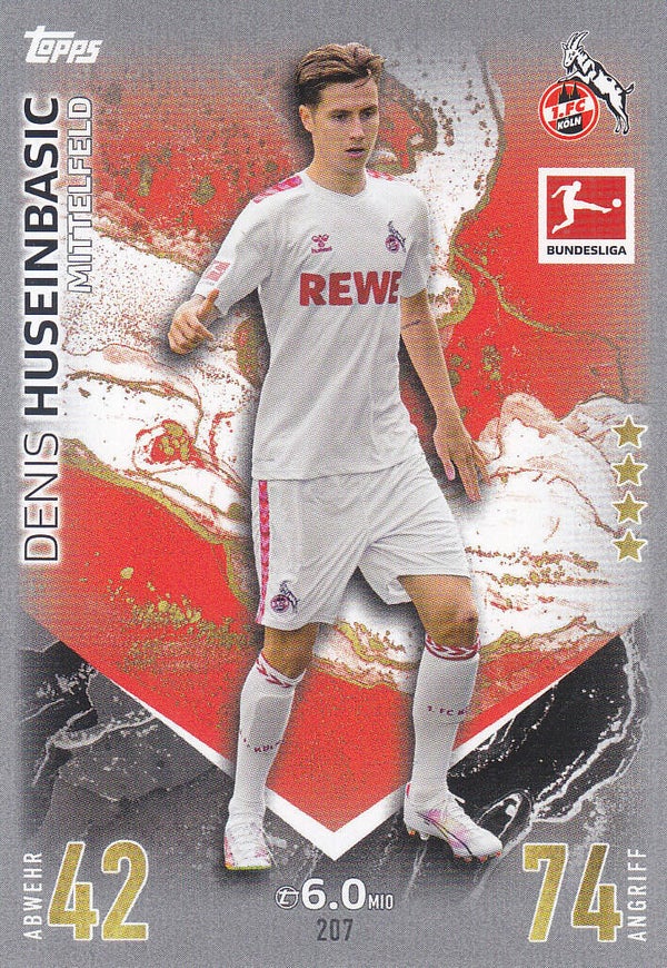 Denis Huseinbasic / 1.FC Köln / Topps Match Attax 2023 / Basis Karte / Nr207