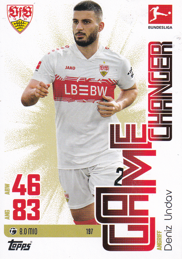 Deniz Undav - VFB Stuttgart - Topps Match Attax 2025 - Game Changer - Nr. 197