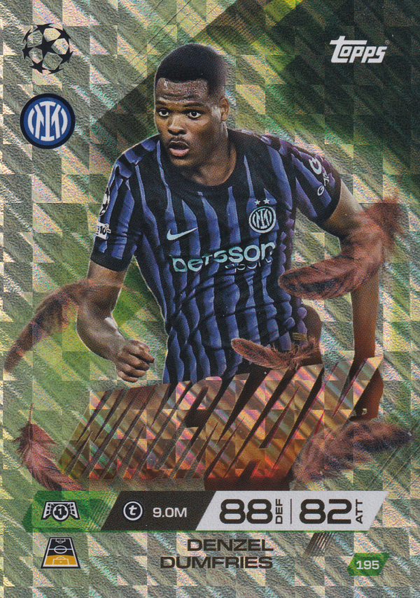 Denzel Dumfries - Inter Mailand - Topps Champions Leage Extra 2025 - Wingman - Nr. 195