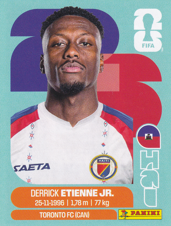Derrick Etienne Jr. - Haiti - Panini WM 2026 - Basis Bild - HAI15