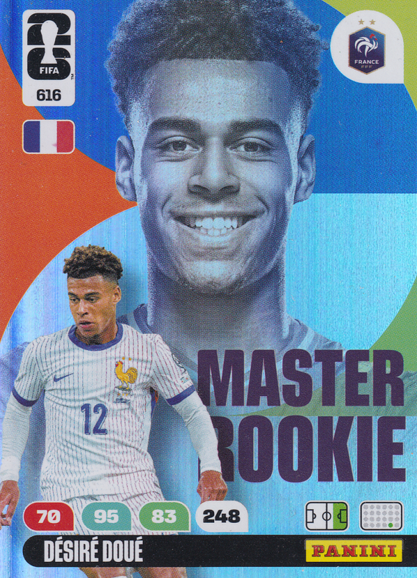 Desire Doue - Frankreich - Panini WM 2026 - Master Rookie - Nr. 616