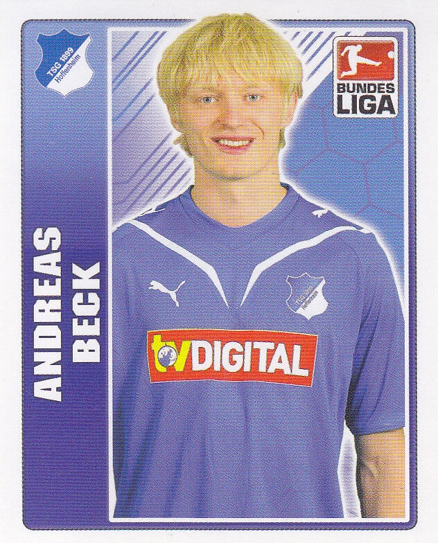 Andreas Beck / TSG Hoffenheim / Topps Bundesliga 2009 / Basis Bild / Nr.176