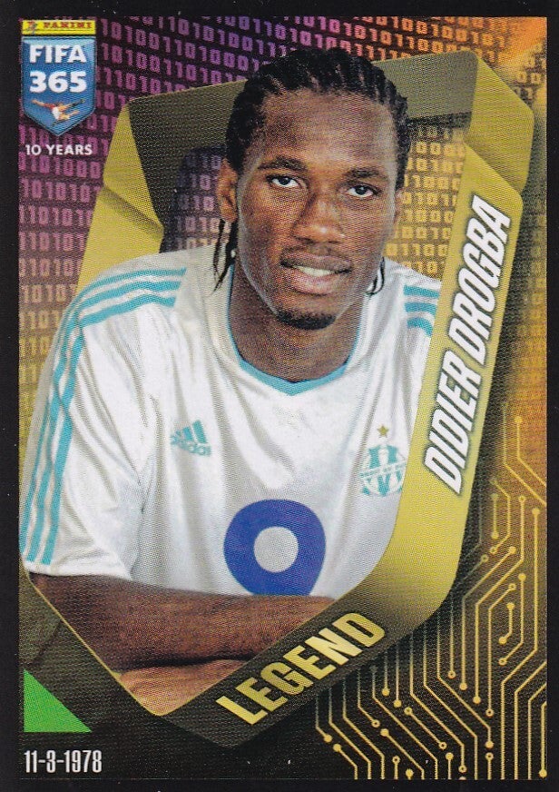 Didier Drogba - Olympique Marseile - Panini Fifa 365 Jahr 2025 - Legend - Nr. 17