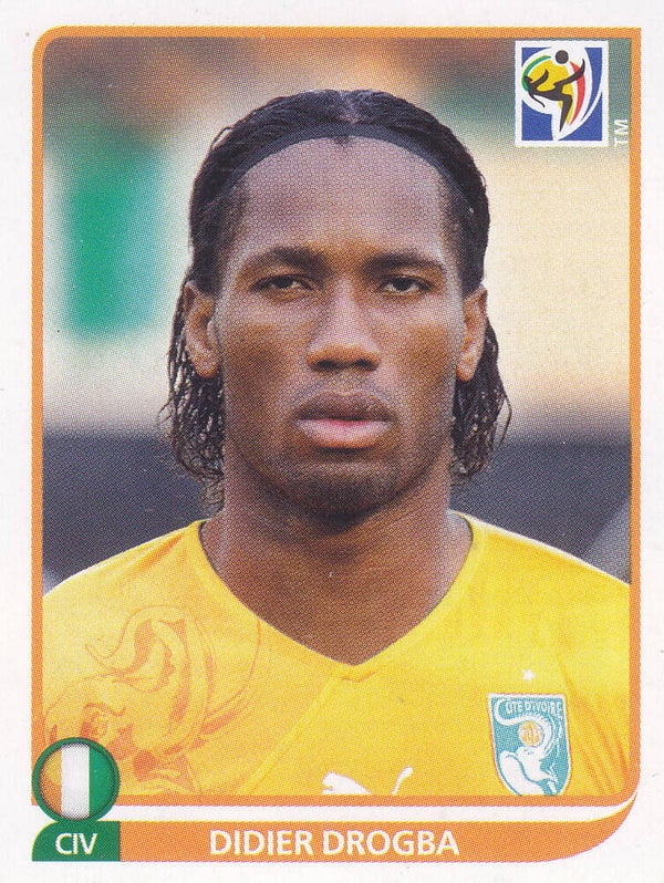 Didier Drogba / Elfenbeinküste / Panini WM 2010 / Basis Bild / Nr.542