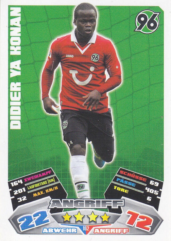 Didier Ya Konan Hannover 96 Basis Karte Nr.162