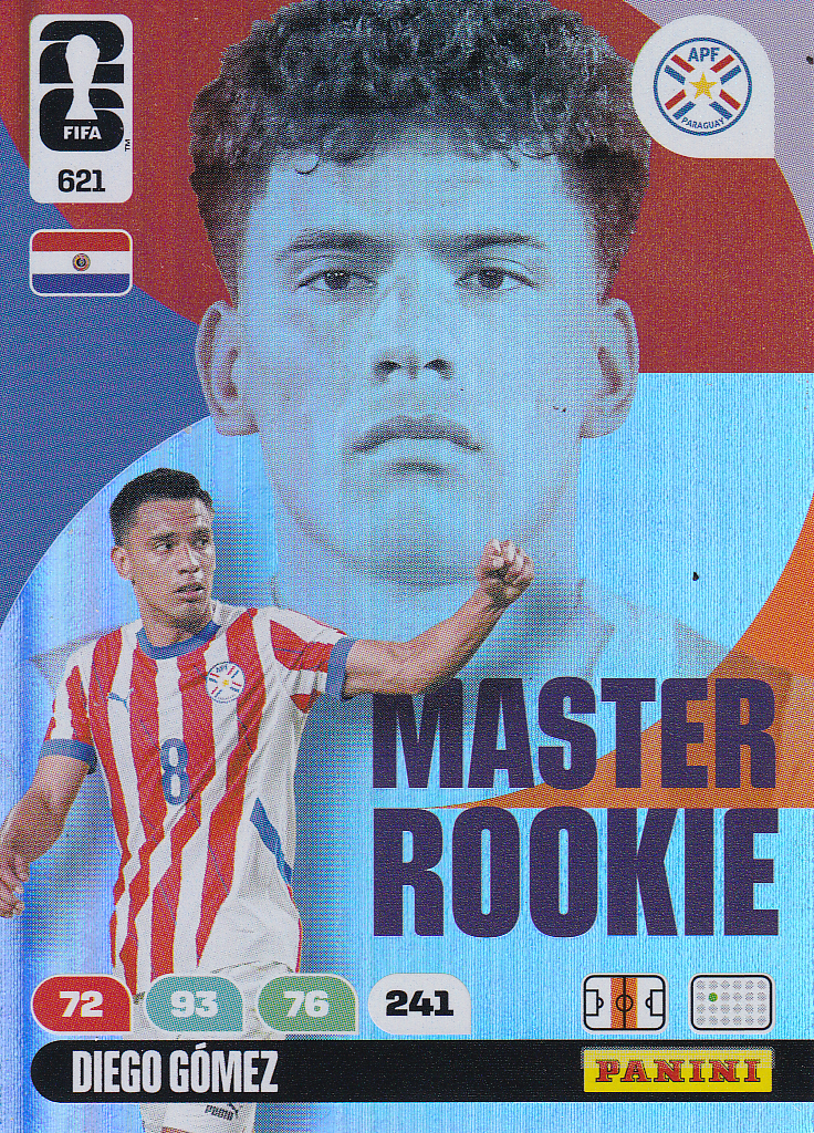 Diego Gomez - Paraquay - Panini WM 2026 - Master Rookie - Nr. 621