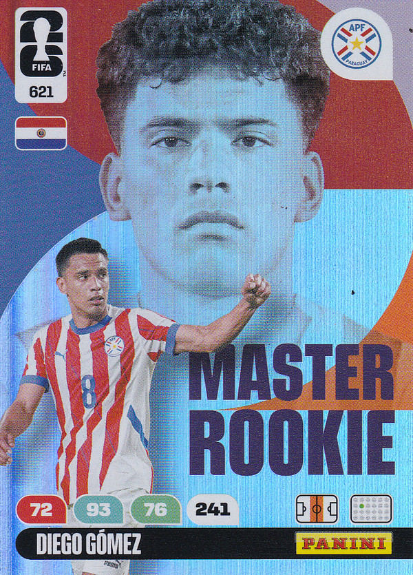 Diego Gomez - Paraquay - Panini WM 2026 - Master Rookie - Nr. 621