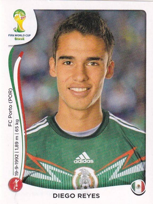 Diego Reyes - Mexico - Panini WM 2014 - Basis Bild - Nr. 78