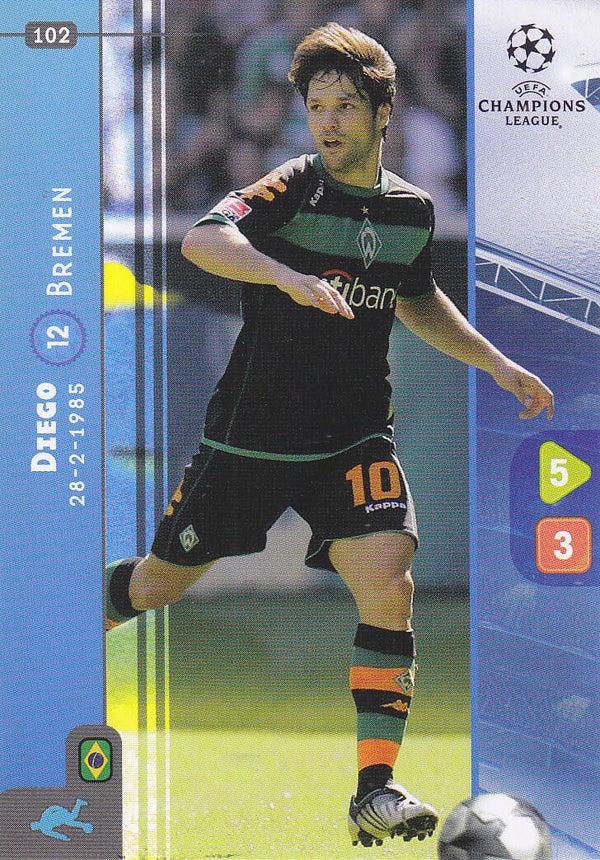 Diego / SV Werder Bremen / Panini Champions League 2008 / Basis Karte / Nr.102