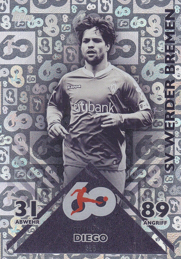 Diego / SV Werder Bremen / Topps Match Attax 2023 / 60 Jahre Bundesliga / Nr. BL5