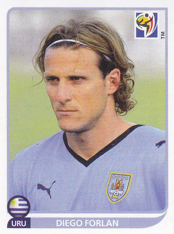 Diego Forlan / Uruquay / Panini WM 2010 / Basis Bild / Nr.85
