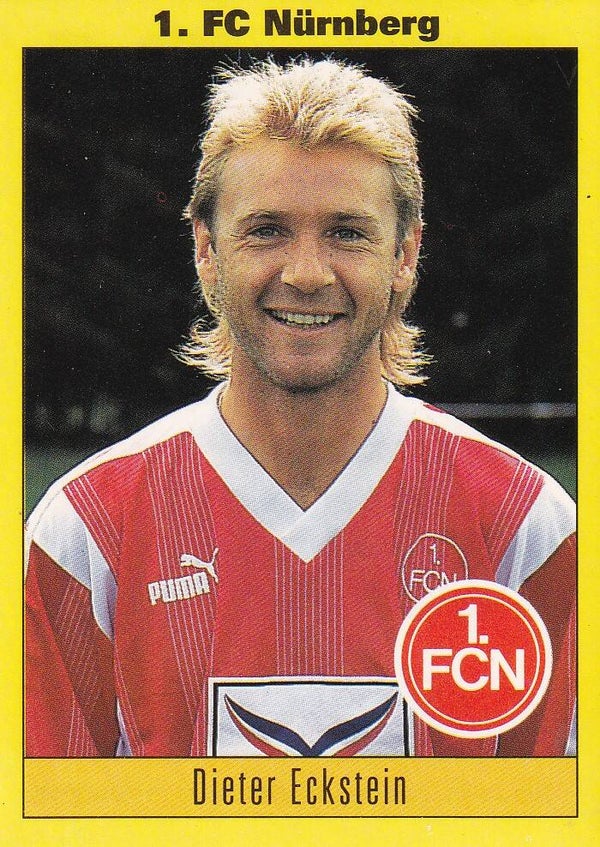 Dieter Eckstein / 1.FC Nürnberg / Panini Bundesliga 1994 / Basis Bild / Nr. 186