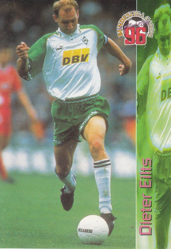 Dieter Eilts / SV Werder Bremen / Panini Bundesliga 1996 / Basis Karte / Nr. 35