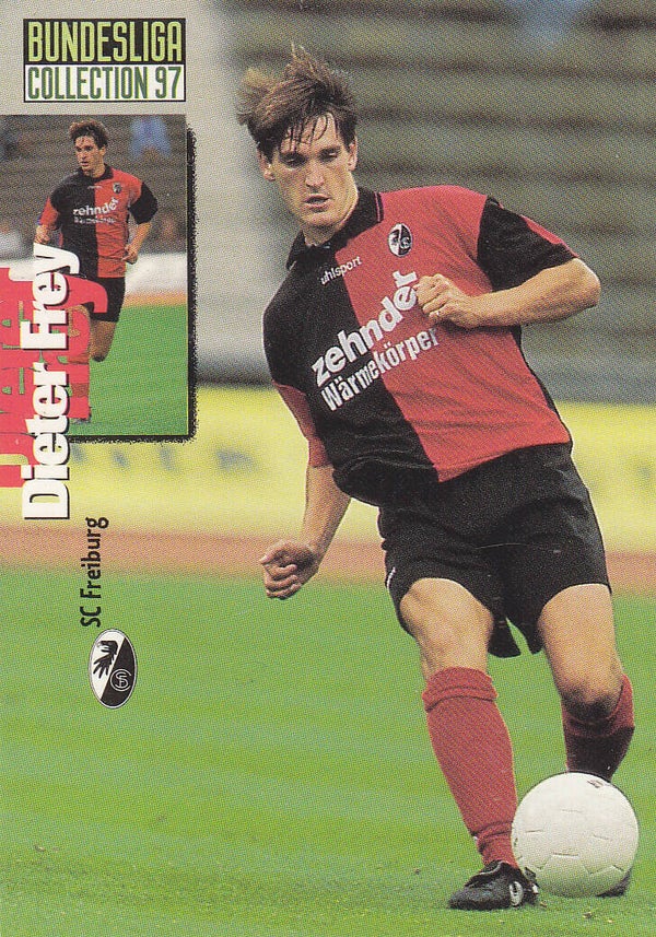 Dieter Frey / SC Freiburg / Panini Bundesliga 1997 / Basis Karte / Nr. 128