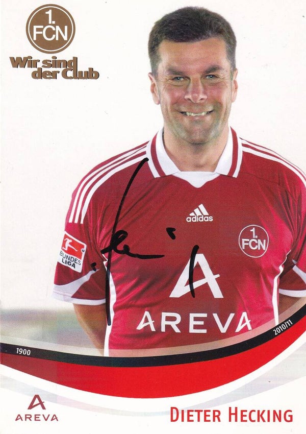 Dieter Hecking / 1.FC Nürnberg / Autogrammkarte 2010 / Trainer