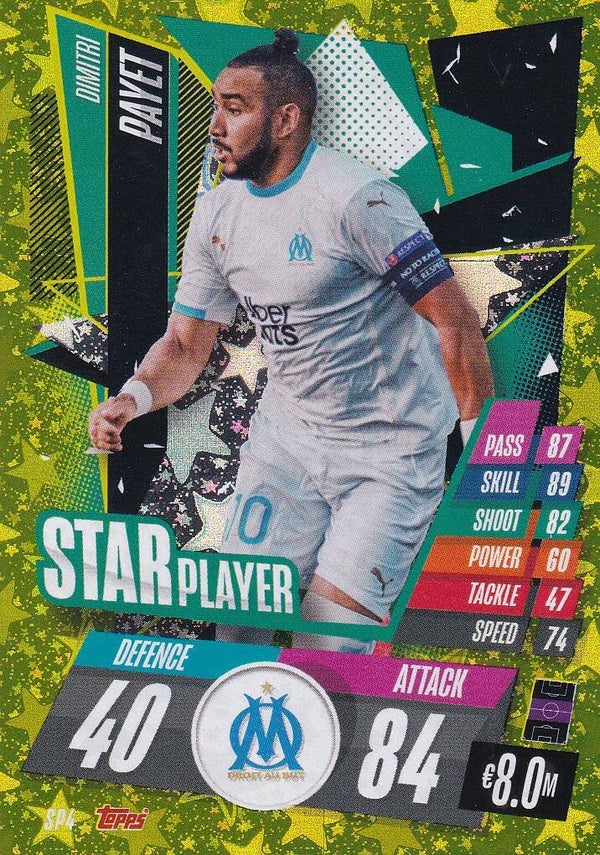 Dimitri Payet / Olympique Marseille / Topps Champions League 2020 / Star Player / Nr. SP 4