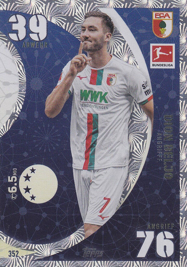 Dion Beljo / FC Augsburg / Topps Match Attax 2023 / Yin Karte / Nr.352