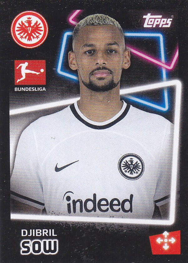 Djibril Sow - Eintracht Frankfurt - Topps Bundesliga 2022 - Basis Bild - Nr. 147