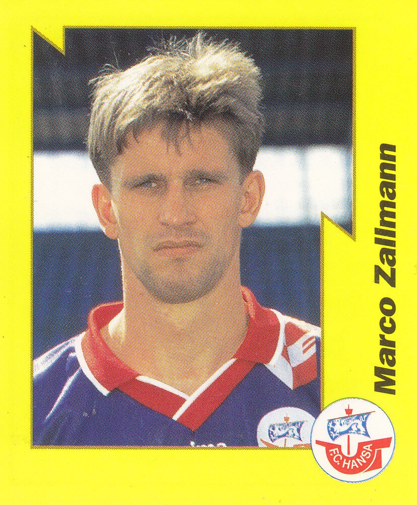Marco Zallmann / FC Hansa Rostock / Panini Bundesliga 1997 / Gelbe Serie / Nr. 191