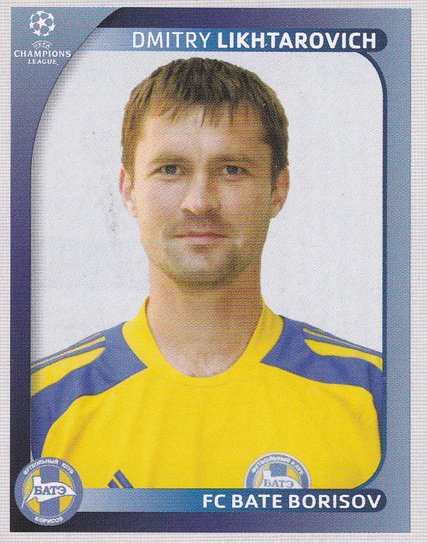 Dmitry Likhtarovich - FC Bate Borisov - Panini Champions League 2008 - Basis Bild - Nr. 137