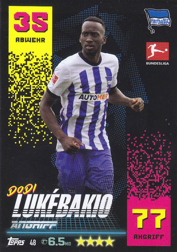 Dodi Lukebakio Hertha BSC Berlin Basis Karte Nr.48