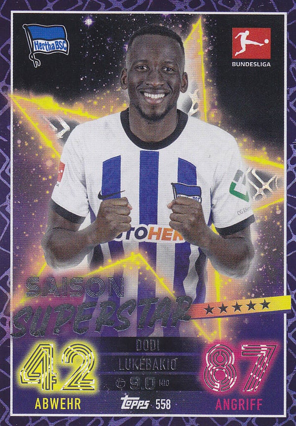 Dodi Lukebakio Hertha BSC Berlin Saison Superstar Nr.558