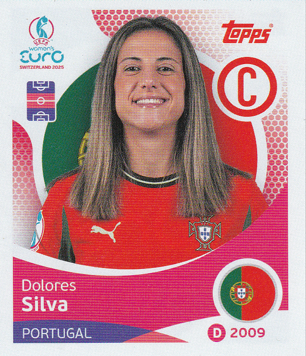 Dolores Silva - Portugal - Topps Frauen EM 2025 - Basis Bild - Nr. 110