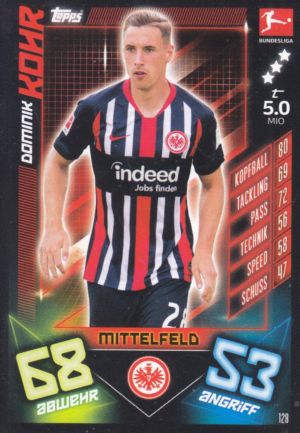 Dominik Kohr Eintracht Frankfurt Basis Karte Nr.128