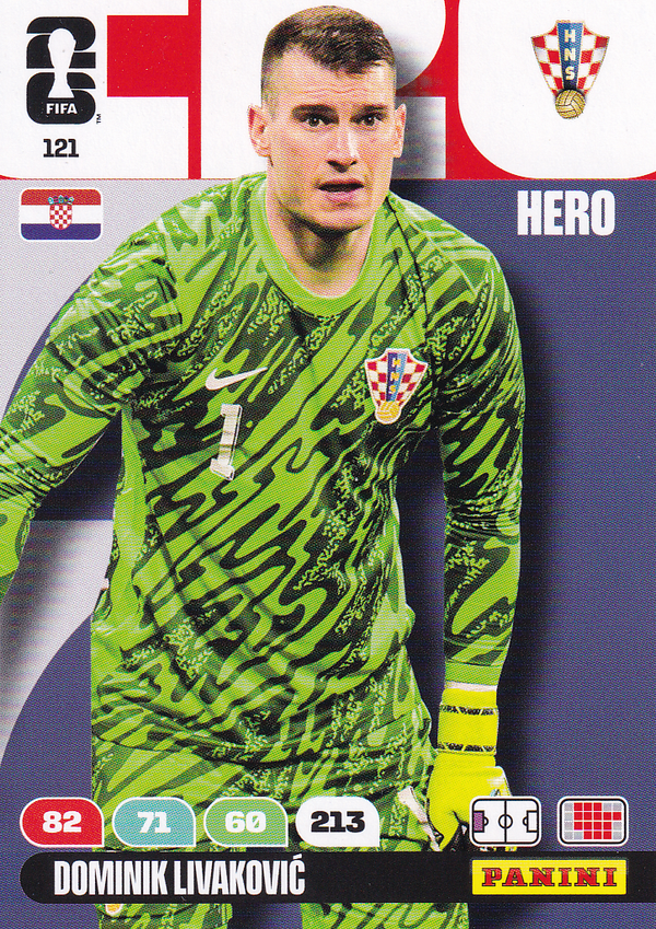 Dominik Livakovic - Kroatien - Panini WM 2026 - Hero - Nr. 121