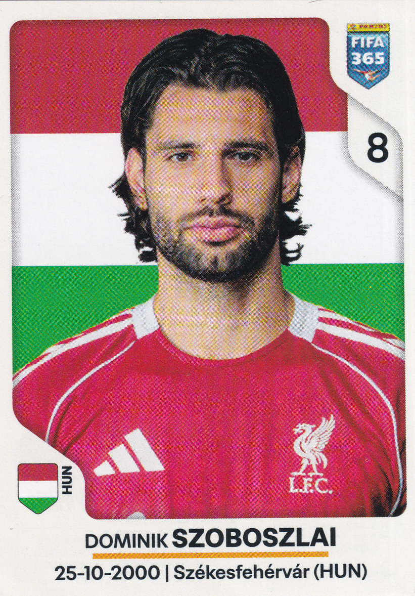 Dominik Szoboszlai - FC Liverpool - Panini Fifa 365 Jahr 2026 - Basis Bild - Nr.90