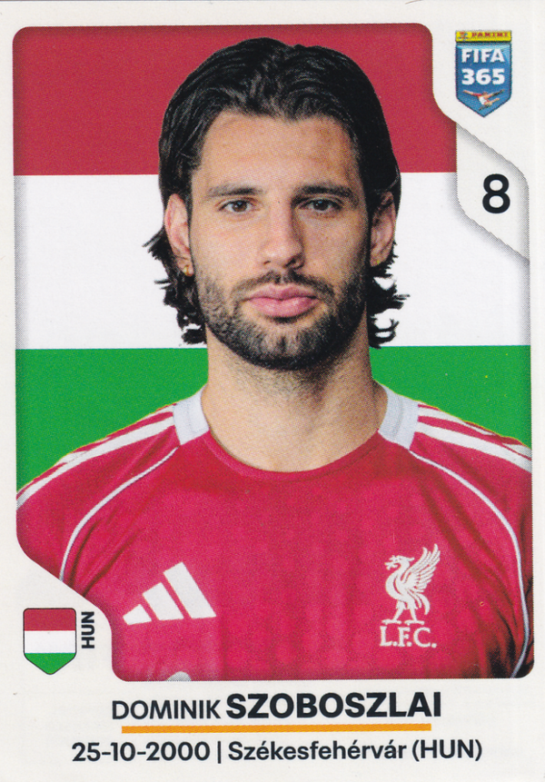 Dominik Szoboszlai - FC Liverpool - Panini Fifa 365 Jahr 2026 - Basis Bild - Nr.90