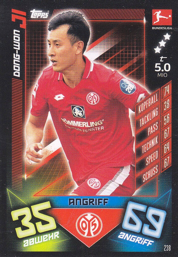 Dong-Won Ji 1.FSV Mainz 05 Basis Karte Nr.238