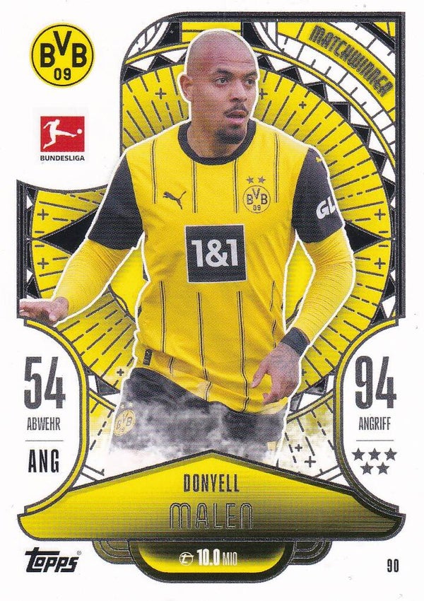 Donyell Malen - Borussia Dortmund - Topps Match Attax 2024 - Matchwinner - Nr. 90