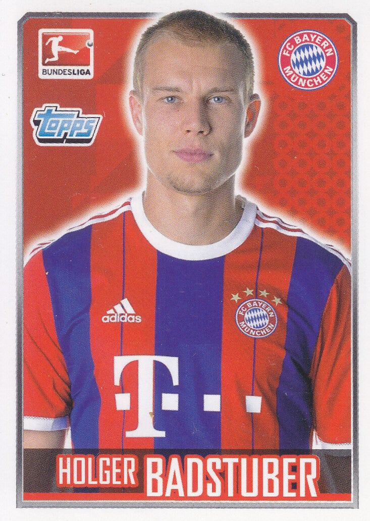 Holger Badstuber / FC Bayern München / Topps Bundesliga 2014 / Basis Bild / Nr. 204