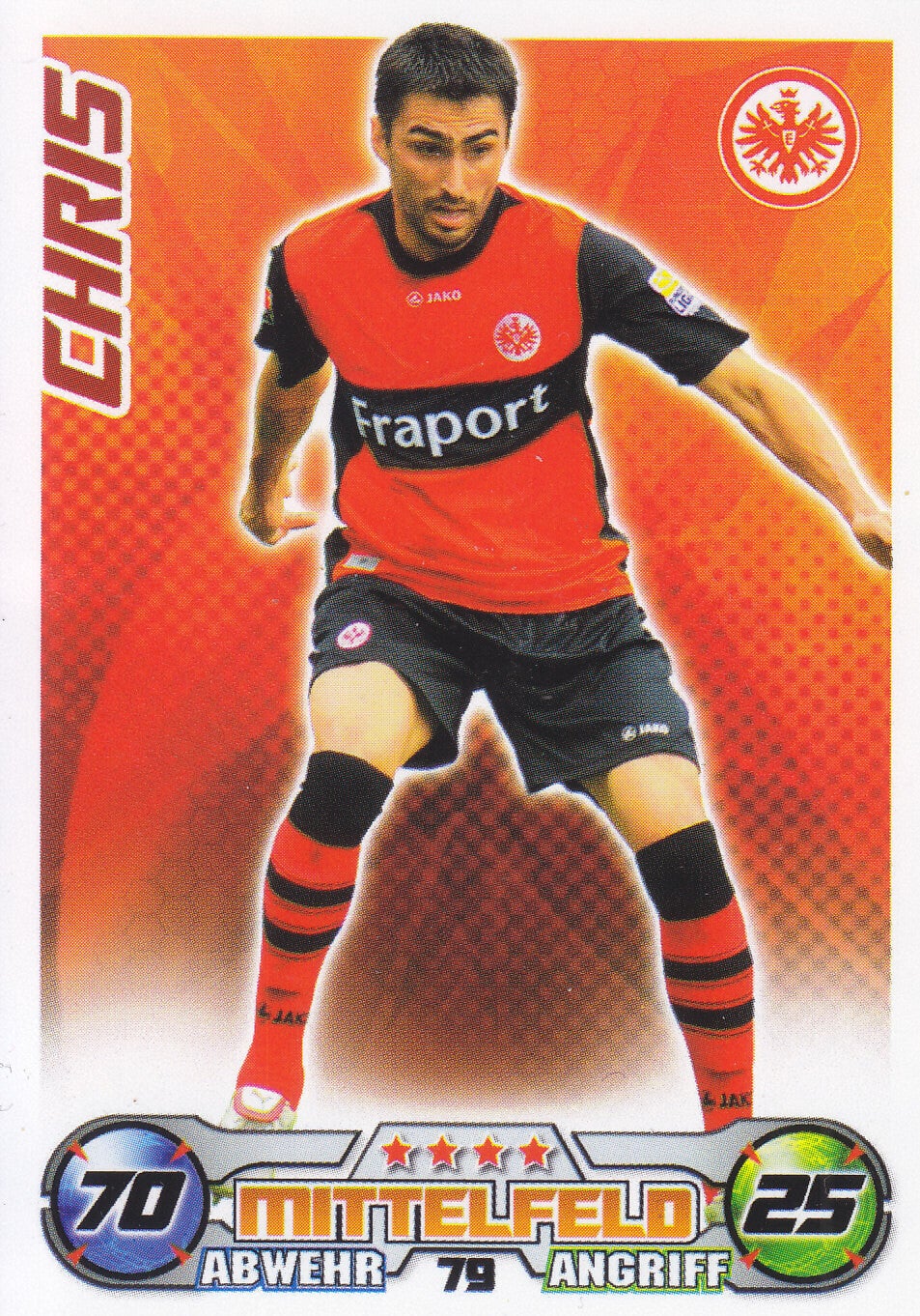 Chris / Eintracht Frankfurt /  Topps Match Attax 2009 / Basis Karte / Nr. 79