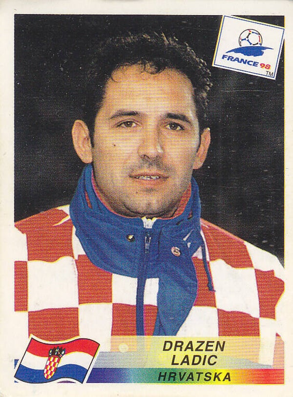 Drazeh Ladic / Kroatien / Panini WM 1998 / Basis Bild / Nr.536