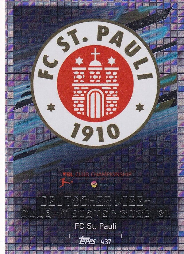 FC St. Pauli / Topps Match Attax 2021 / Dt. Vize-Club-Meister 2020 / Nr. 437