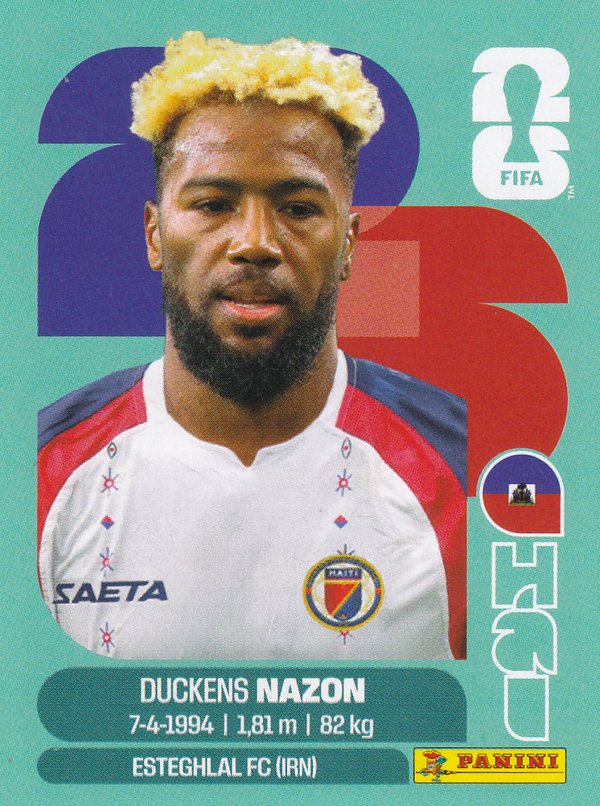 Duckens Nazon - Haiti - Panini WM 2026 - Basis Bild - HAI18