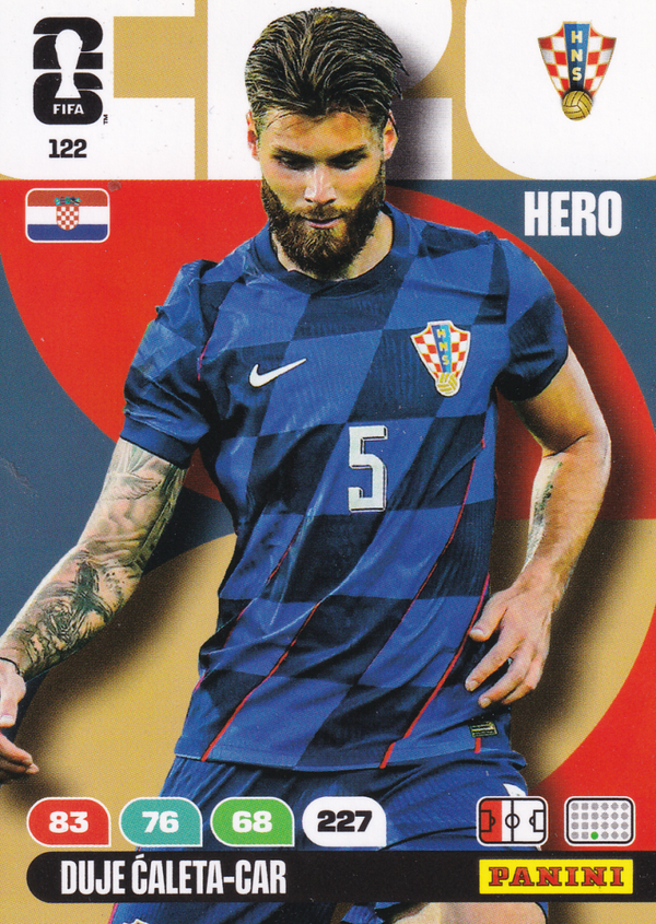 Duje Caleta-Car - Kroatien - Panini WM 2026 - Hero - Nr. 122