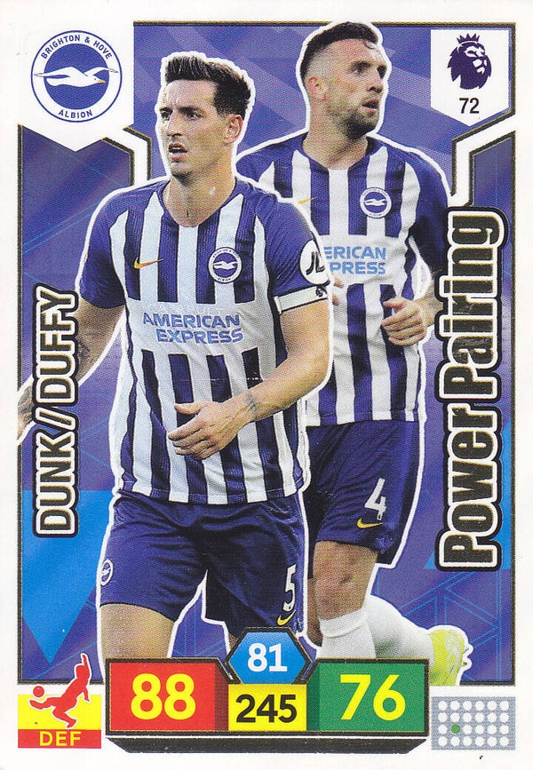 Dunk & Duffy / Brighton & Hove / Panini Premier League 2020 / Power Pairing / Nr.72