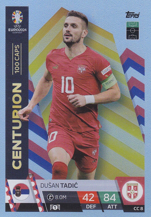Dusan Tadic / Serbien / Topps EM 2024 / Centurion / Nr. CC 8