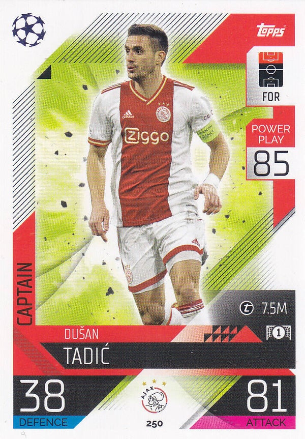Dusan Tadic / Ajax Amsterdam / Topps Champions League 2022 / Basis Karte / Nr. 250