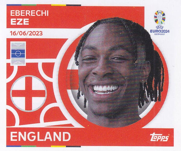 Eberechi Eze / England / Topps EM 2024 / Basis Bild / Nr. ENG 13