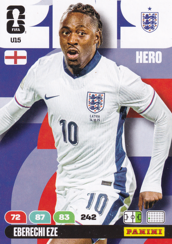 Eberechi Eze - England - Panini WM 2026 - Hero - Update - Nr. U15